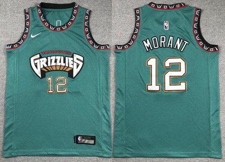 Youth Memphis Grizzlies #12 Ja Morant Aqua Classic Icon Swingman Jersey