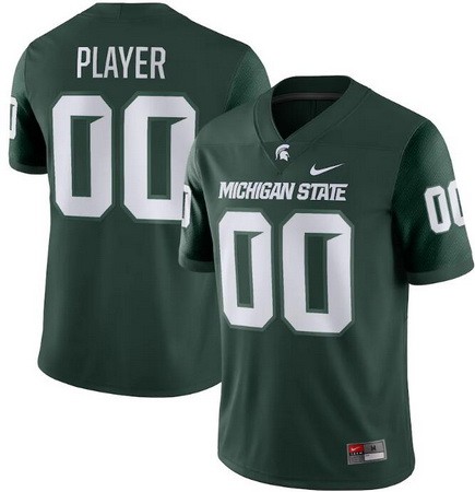Youth Michigan State Spartans Customized Limited Green College Football Jersey