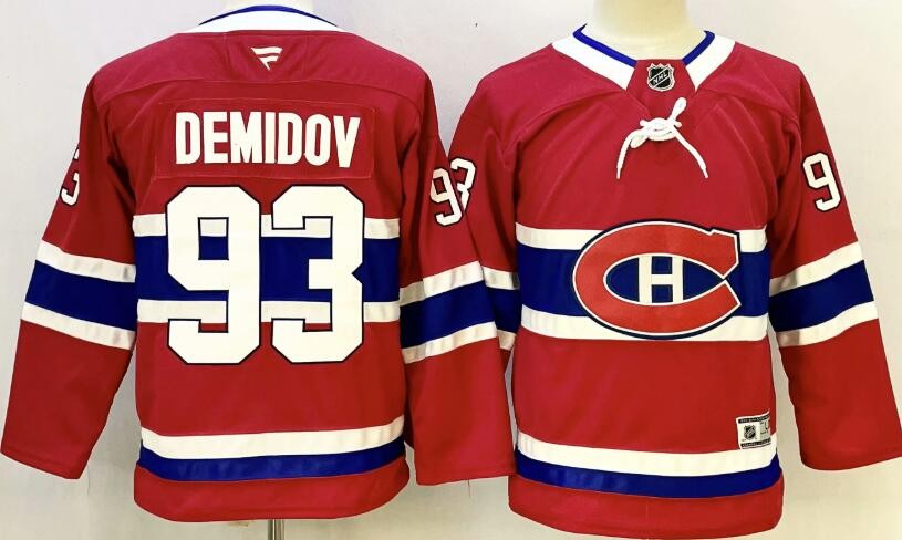 Youth Montreal Canadiens #93 Ivan Demidov Red Authentic Jersey