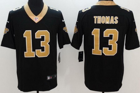 Youth New Orleans Saints #13 Michael Thomas Limited Black Vapor Untouchable Jersey