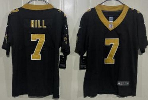 Youth New Orleans Saints #7 Taysom Hill Limited Black Vapor Jersey