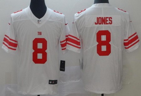 Youth New York Giants #8 Daniel Jones Limited White Vapor Untouchable Jersey