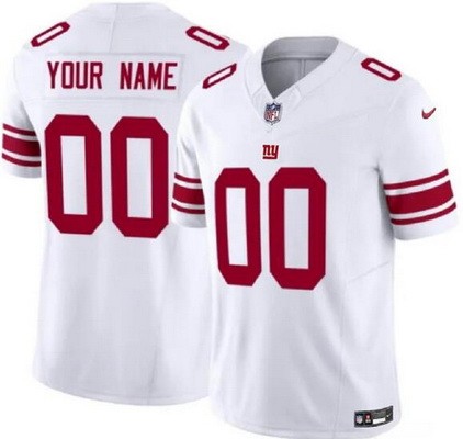 Youth New York Giants Customized Limited White FUSE Vapor Jersey