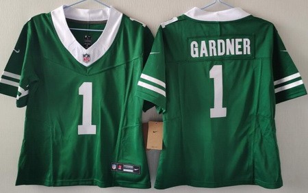 Youth New York Jets #1 Sauce Gardner Limited Green 2024 FUSE Vapor Jersey