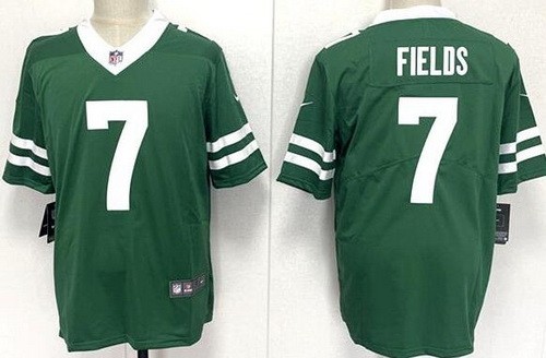 Youth New York Jets #7 Justin Fields Limited Green Vapor Jersey