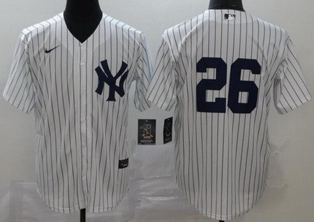 Youth New York Yankees #26 DJ LeMahieu White 2020 Cool Base Jersey