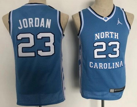 Youth North Carolina Tar Heels #23 Michael Jordan Blue College Basketball Jersey