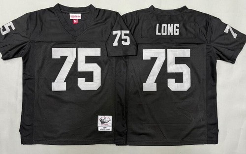 Youth Oakland Raiders #75 Howie Long Black 1988 Throwback Jersey