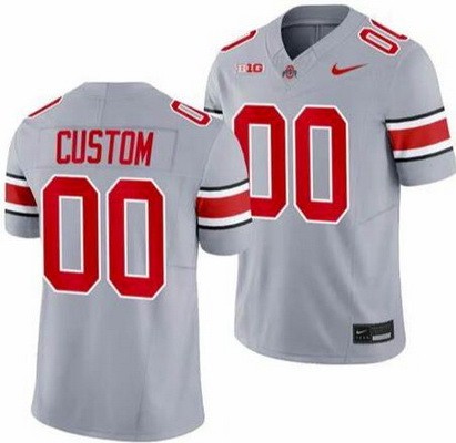 Youth Ohio State Buckeyes Customized Limited Gray FUSE College Football Jersey