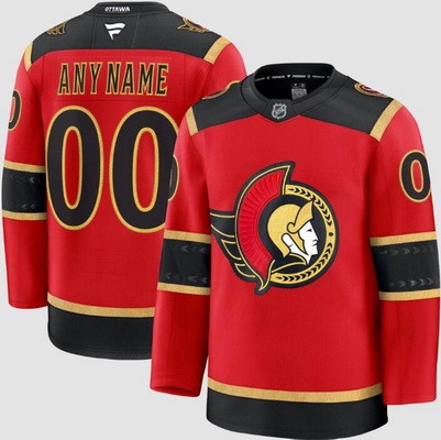 Youth Ottawa Senators Custom Red Alternate Authentic Jersey