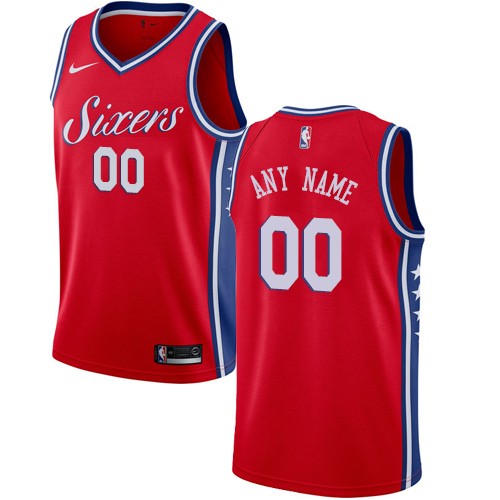 Youth Philadelphia 76ers Customized Red Icon Swingman Nike Jersey