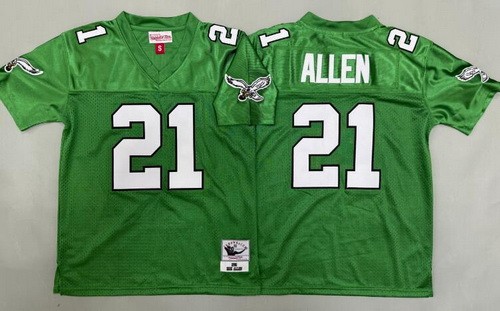 Youth Philadelphia Eagles #21 Eric Allen Kelly Green Throwback Jersey