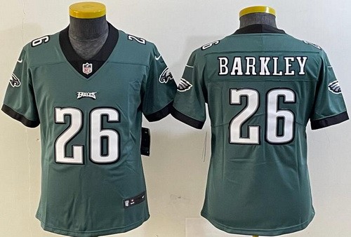 Youth Philadelphia Eagles #26 Saquon Barkley Limited Green Vapor Jersey