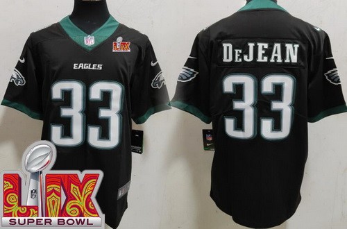 Youth Philadelphia Eagles #33 Cooper DeJean Limited Black Super Bowl LIX Vapor Jersey