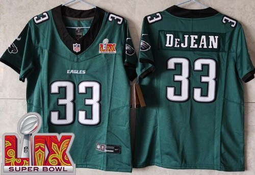 Youth Philadelphia Eagles #33 Cooper DeJean Limited Midnight Green Super Bowl LIX FUSE Vapor Jersey