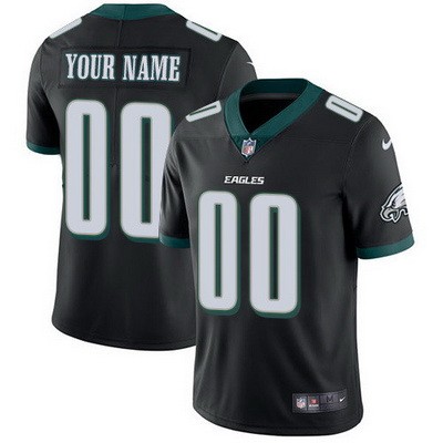 Youth Philadelphia Eagles Customized Limited Black 2024 New Logo Vapor Jersey