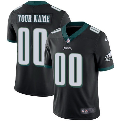 Youth Philadelphia Eagles Customized Limited Black Vapor Untouchable Jersey