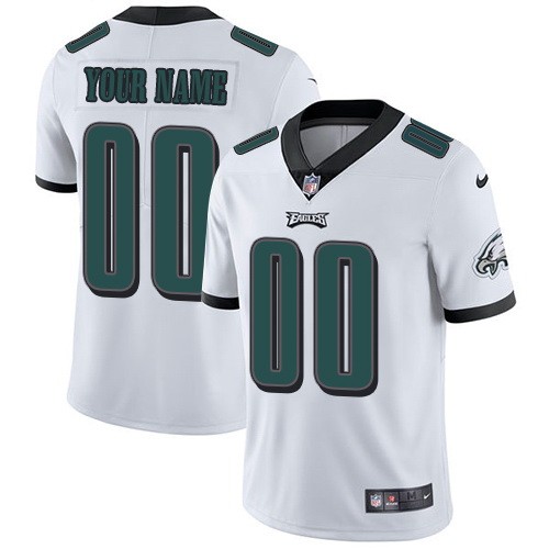 Youth Philadelphia Eagles Customized Limited White Vapor Untouchable Jersey