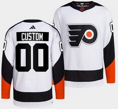Youth Philadelphia Flyers Customized White 2022 Reverse Retro Authentic Jersey