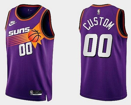 Youth Phoenix Suns Customized Purple 2022 Classic Icon Swingman Jersey
