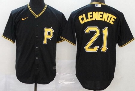 Youth Pittsburgh Pirates #21 Roberto Clemente Black 2020 Cool Base Jersey