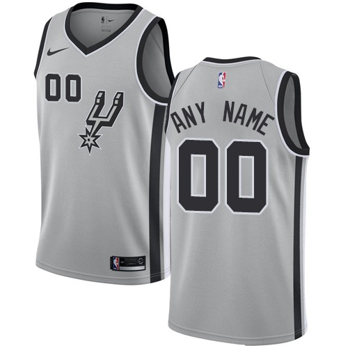 Youth San Antonio Spurs Customized Gray Icon Swingman Nike Jersey