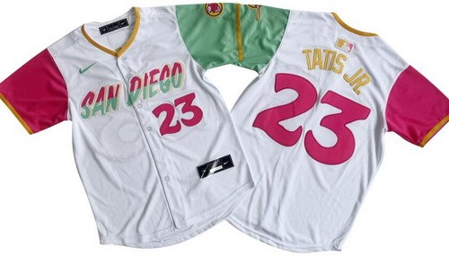 Youth San Diego Padres #23 Fernando Tatis Jr White City Limited Jersey