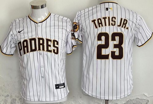 Youth San Diego Padres #23 Fernando Tatis Jr White Limited Jersey