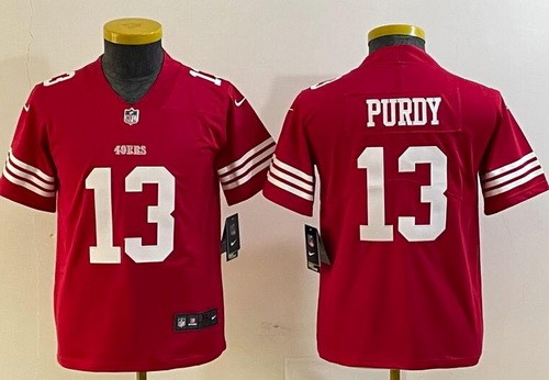 Youth San Francisco 49ers #13 Brock Purdy Limited Red Vapor Jersey