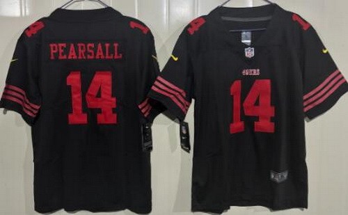Youth San Francisco 49ers #14 Ricky Pearsall Limited Black Vapor Jersey
