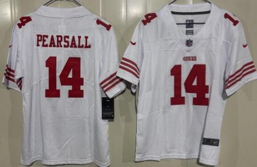 Youth San Francisco 49ers #14 Ricky Pearsall Limited White Vapor Jersey