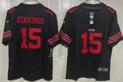 Youth San Francisco 49ers #15 Jauan Jennings Limited Black Vapor Jersey