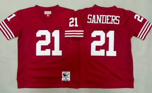 Youth San Francisco 49ers #21 Deion Sanders Red 1994 Throwback Jersey