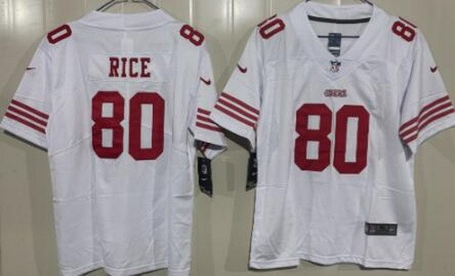 Youth San Francisco 49ers #80 Jerry Rice Limited White Vapor Jersey