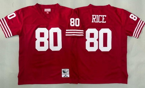 Youth San Francisco 49ers #80 Jerry Rice Red 1994 Throwback Jersey