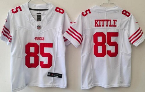 Youth San Francisco 49ers #85 George Kittle Limited White FUSE Vapor Jersey