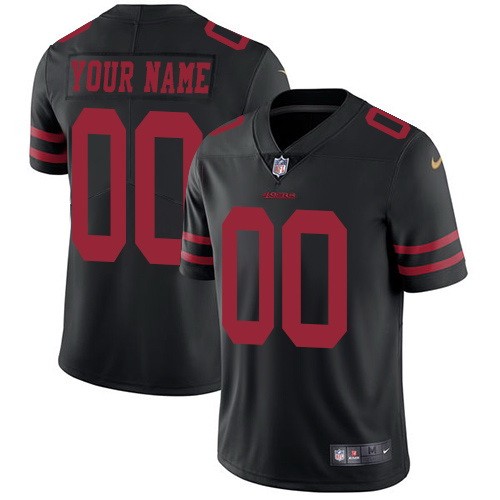 Youth San Francisco 49ers Customized Limited Black Vapor Untouchable Jersey