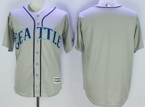 Youth Seattle Mariners Blank Gray Cool Base Jersey
