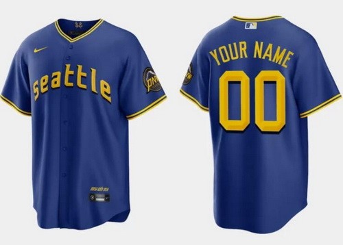Youth Seattle Mariners Customized Royal 2023 City Cool Base Jersey