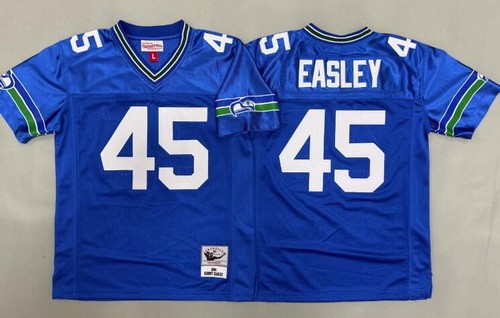 Youth Seattle Seahawks #45 Kenny Easley Blue Throwback Jersey