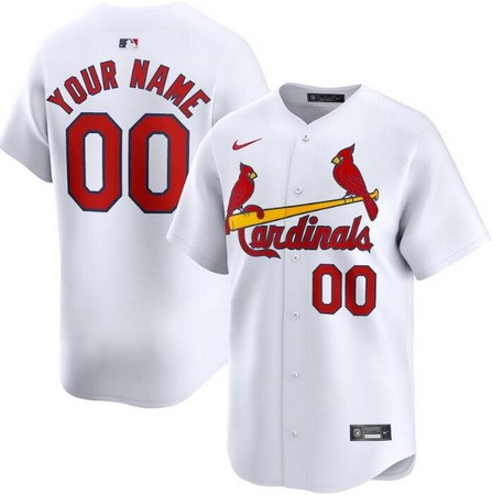 Youth St Louis Cardinals Customized White Limited Jersey