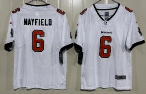 Youth Tampa Bay Buccaneers #6 Baker Mayfield Limited White Vapor Jersey