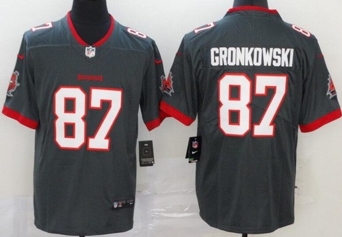 Youth Tampa Bay Buccaneers #87 Rob Gronkowski Limited Pewter Vapor Untouchable Jersey
