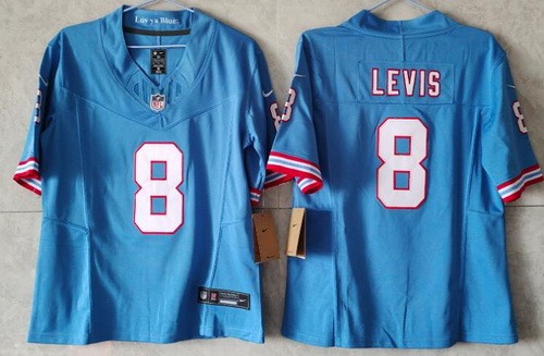 Youth Tennessee Titans #8 Will Levis Limited Light Blue FUSE Vapor Jersey