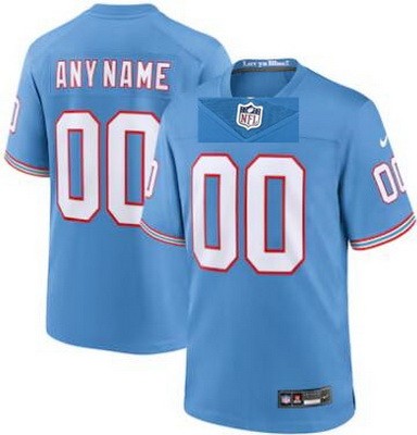 Youth Tennessee Titans Customized Limited Light Blue Throwback Vapor Jersey