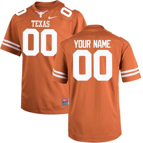 Youth Texas Longhorns Customized Burnt Orange College Football Jersey