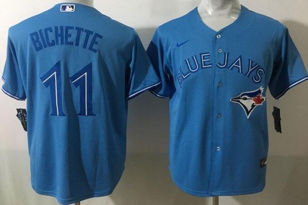 Youth Toronto Blue Jays #11 Bo Bichette Light Blue Cool Base Jersey