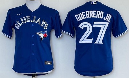 Youth Toronto Blue Jays #27 Vladimir Guerrero Jr Royal Cool Base Jersey
