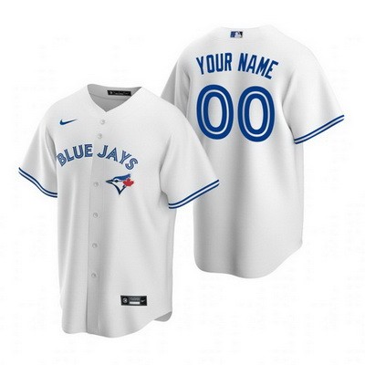 Youth Toronto Blue Jays Customized White 2020 Cool Base Jersey