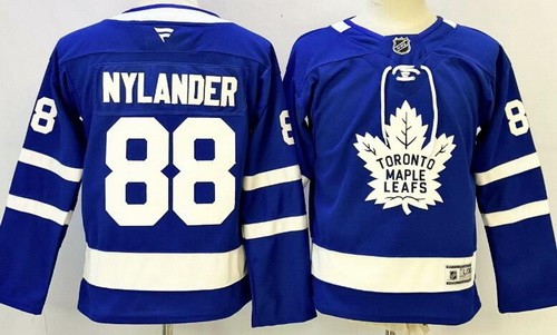 Youth Toronto Maple Leafs #88 William Nylander Blue Authentic Jersey